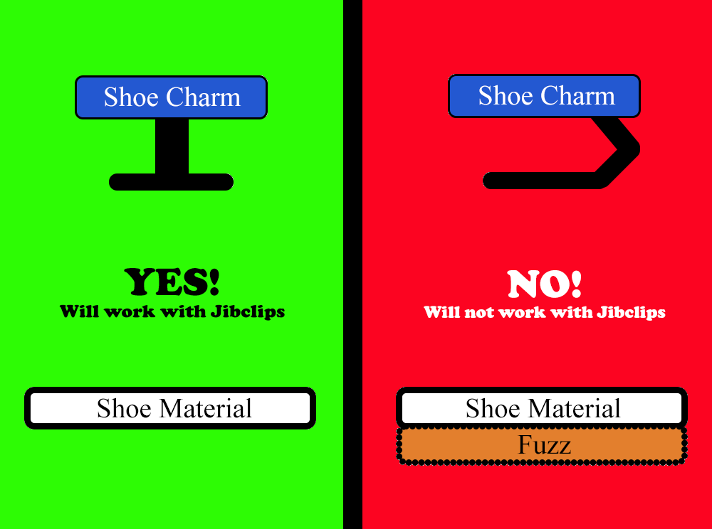 Keep shoe charms in place with a Jibclip! Buy a 5, 10, or 20 pack of Jibclips. Compatible with Jibbitz.