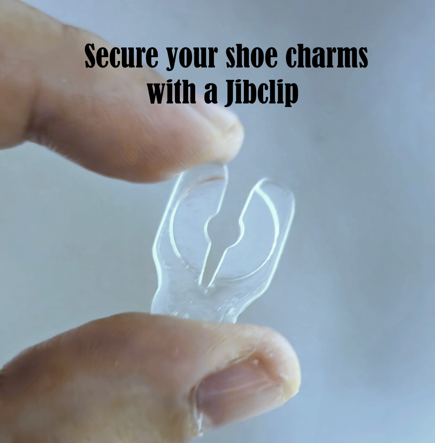 Keep shoe charms in place with a Jibclip! Buy a 5, 10, or 20 pack of Jibclips. Compatible with Jibbitz.